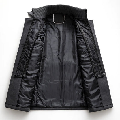 Men's Wool Blend Double-Breasted Overcoat