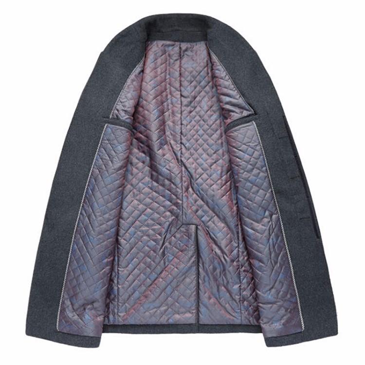 Men's Wool Blend Long Winter Coat