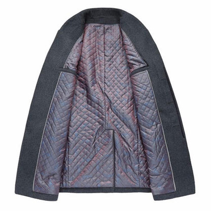 Men's Wool Blend Long Winter Coat