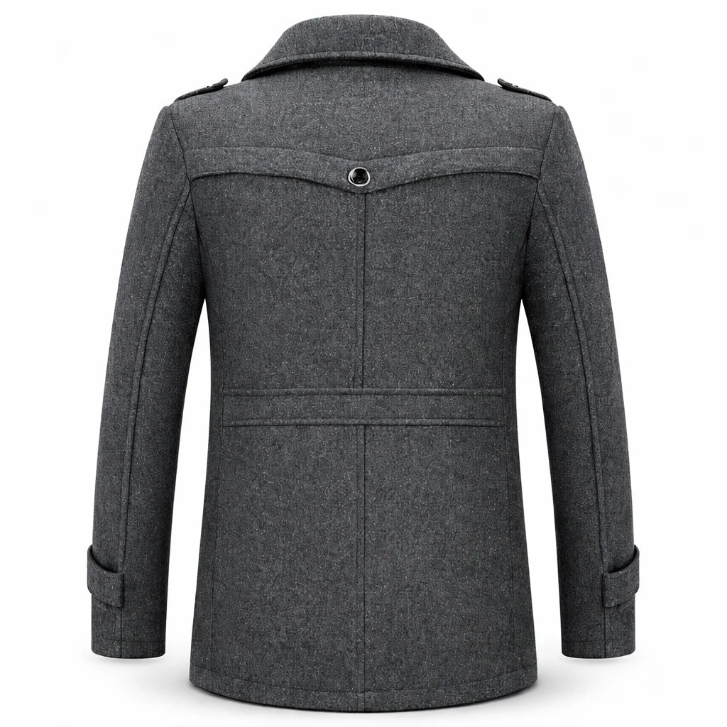 Men's Wool Blend Overcoat Classic Fit