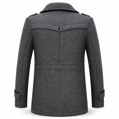Men's Wool Blend Overcoat Classic Fit