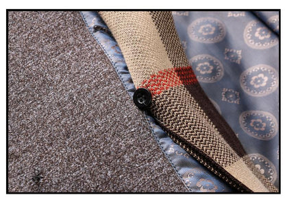 Men's Wool Blend Overcoat with Detachable Scarf