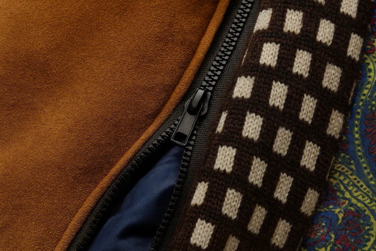 Men's Wool Blend Overcoat with Stand-Up Collar