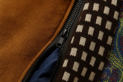 Men's Wool Blend Overcoat with Stand-Up Collar