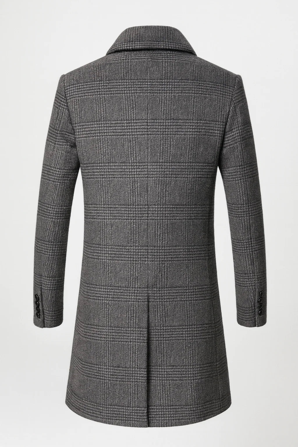 Men's Wool Blend Overcoat with Suit Collar