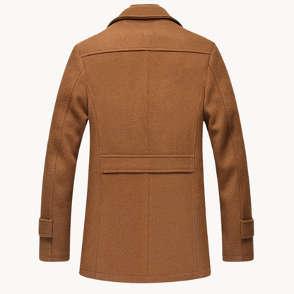 Men's Wool Blend Single-Breasted Coat