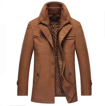 Men's Wool Blend Winter Coat