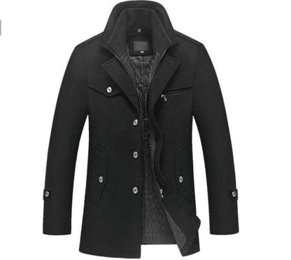 Men's Wool Blend Winter Coat