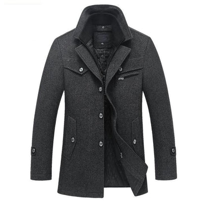 Men's Wool Blend Winter Coat