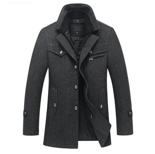 Men's Wool Blend Winter Coat