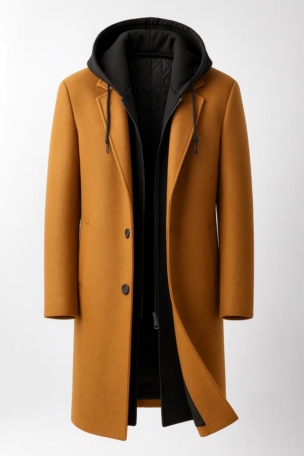 Men's Wool Blend Winter Overcoat