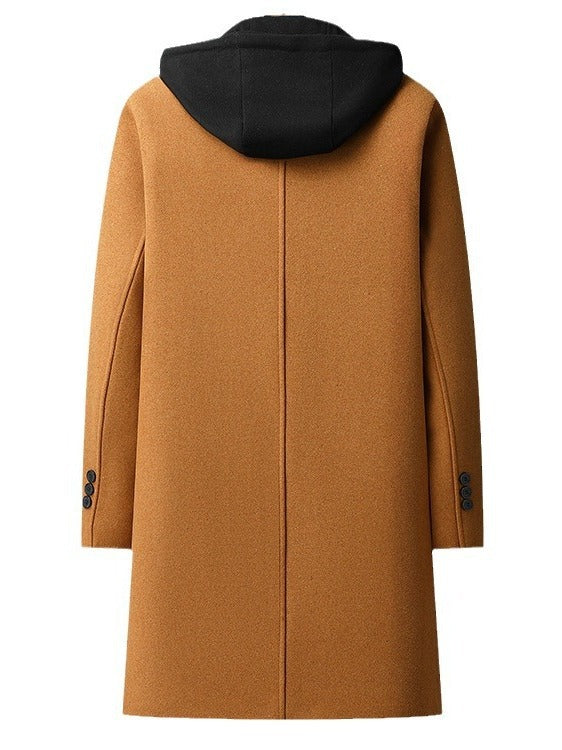 Men's Wool Blend Winter Overcoat