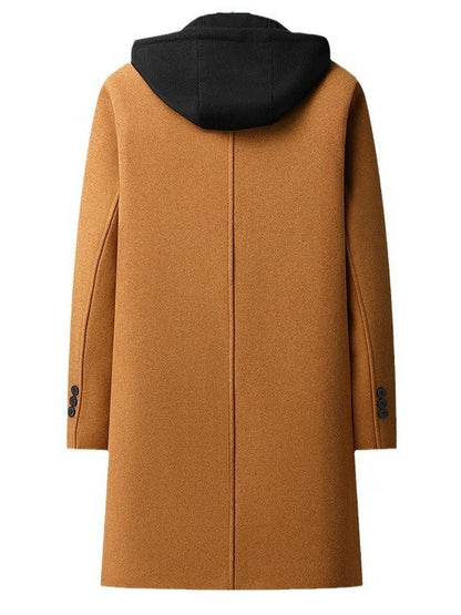 Men's Wool Blend Winter Overcoat