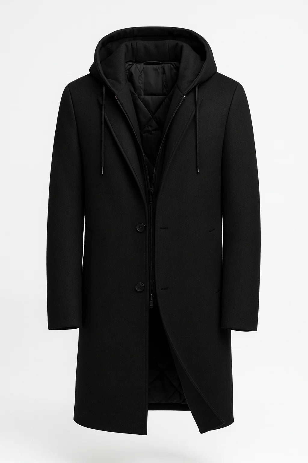 Men's Wool Blend Winter Overcoat