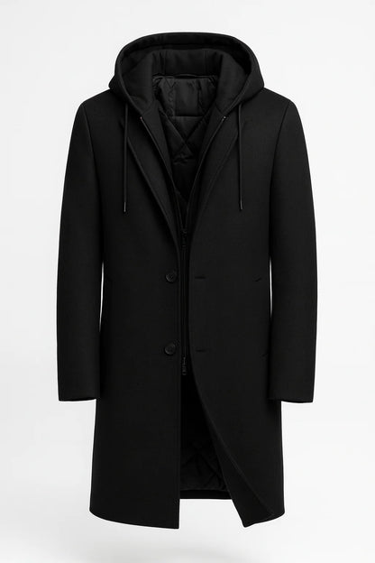 Men's Wool Blend Winter Overcoat