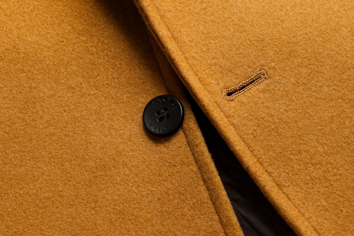 Men's Wool Blend Winter Overcoat