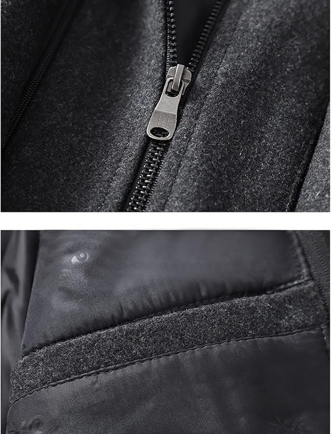 Men's Wool Blend Winter Overcoat