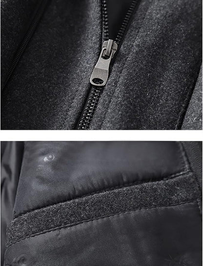 Men's Wool Blend Winter Overcoat