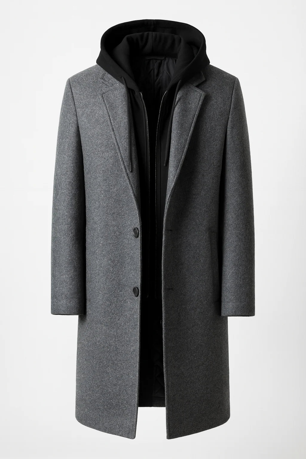 Men's Wool Blend Winter Overcoat