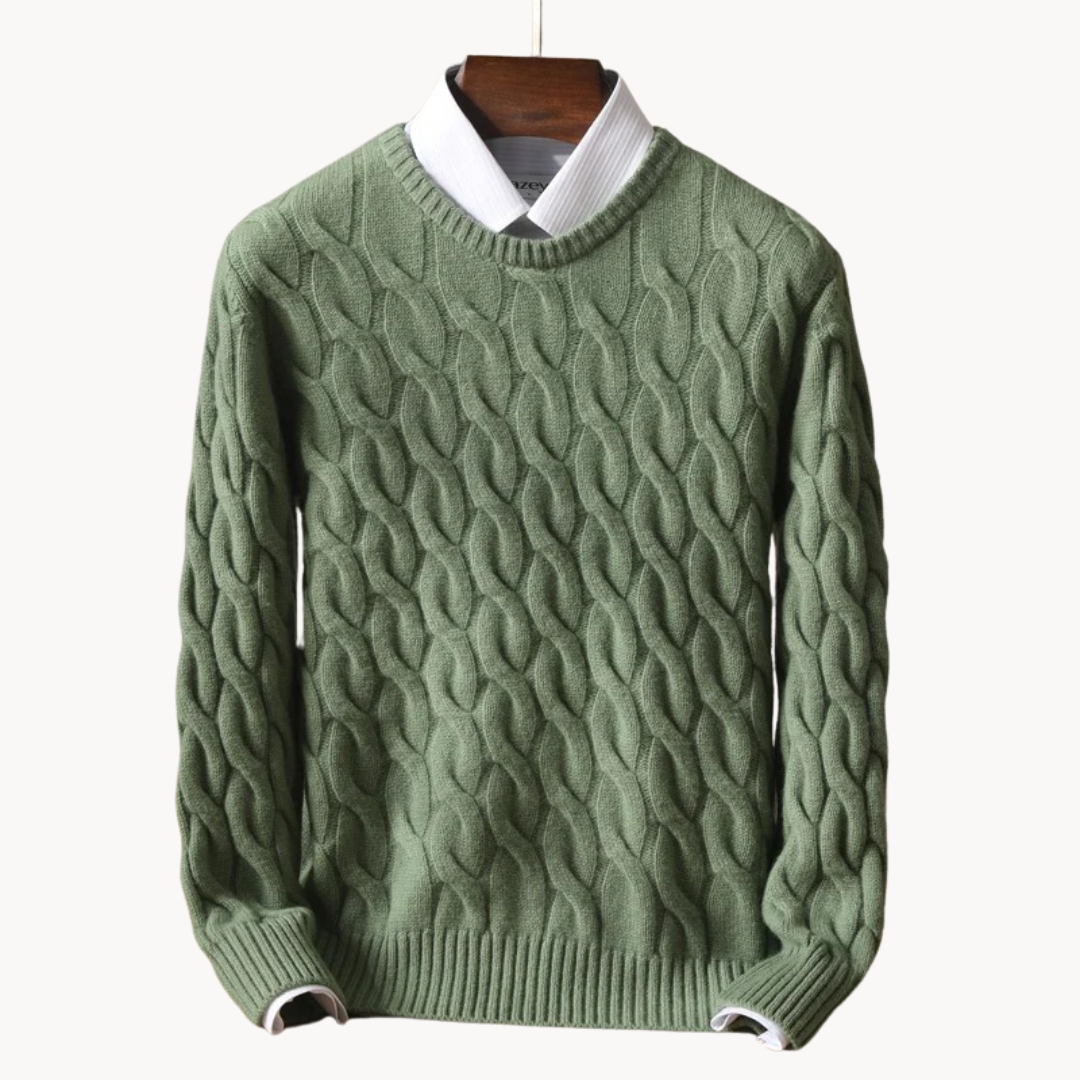 Men's Wool Crew Neck Sweater
