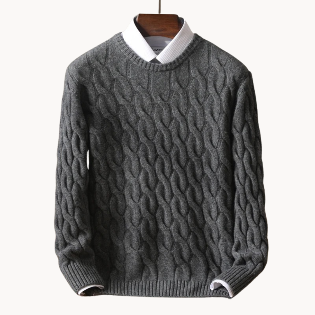 Men's Wool Crew Neck Sweater