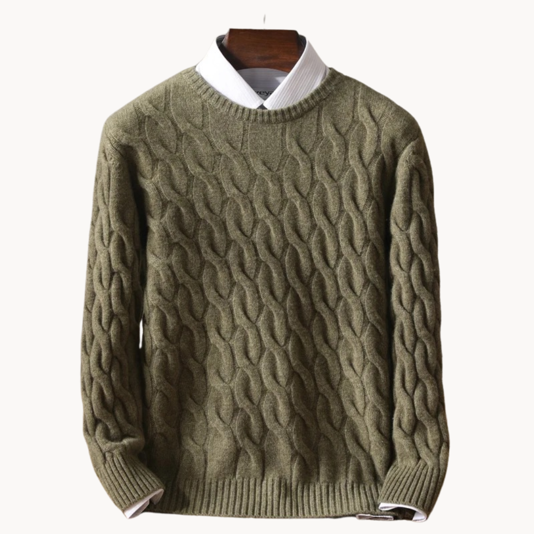 Men's Wool Crew Neck Sweater
