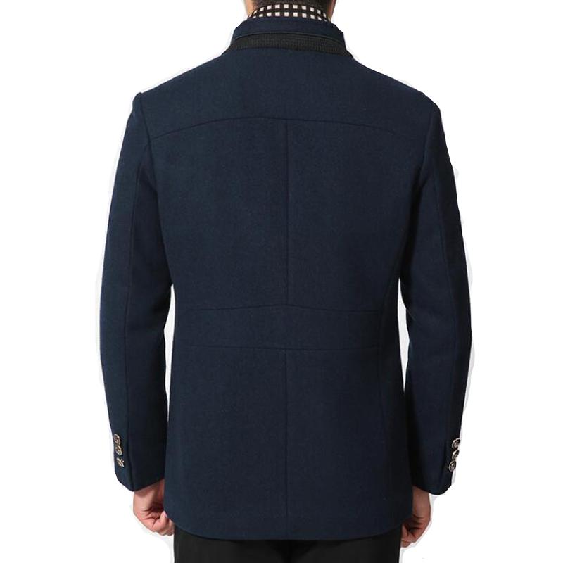 Men's Wool Detachable Shawl Coat