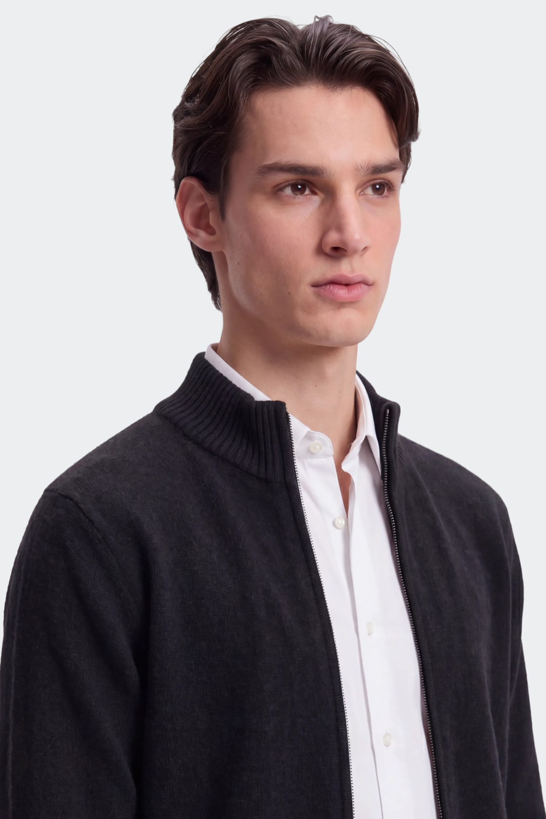 Men's Wool Full-Zip Cardigan