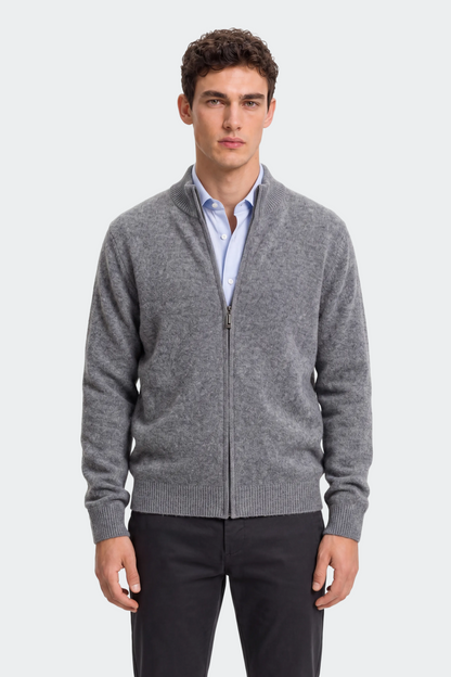 Men's Wool Full-Zip Cardigan