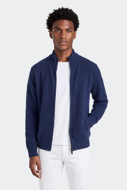 Men's Wool Full-Zip Cardigan