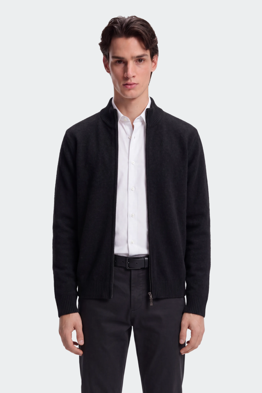 Men's Wool Full-Zip Cardigan