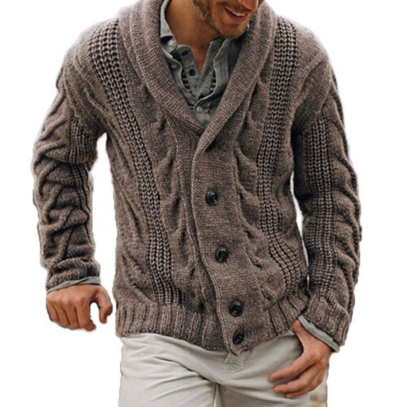 Men's Wool Knit Cardigan