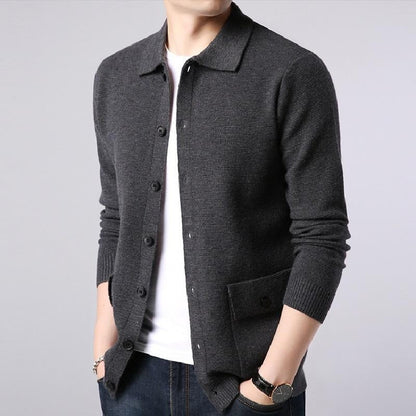 Men's Wool Vest with Collar