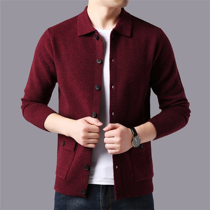 Men's Wool Vest with Collar