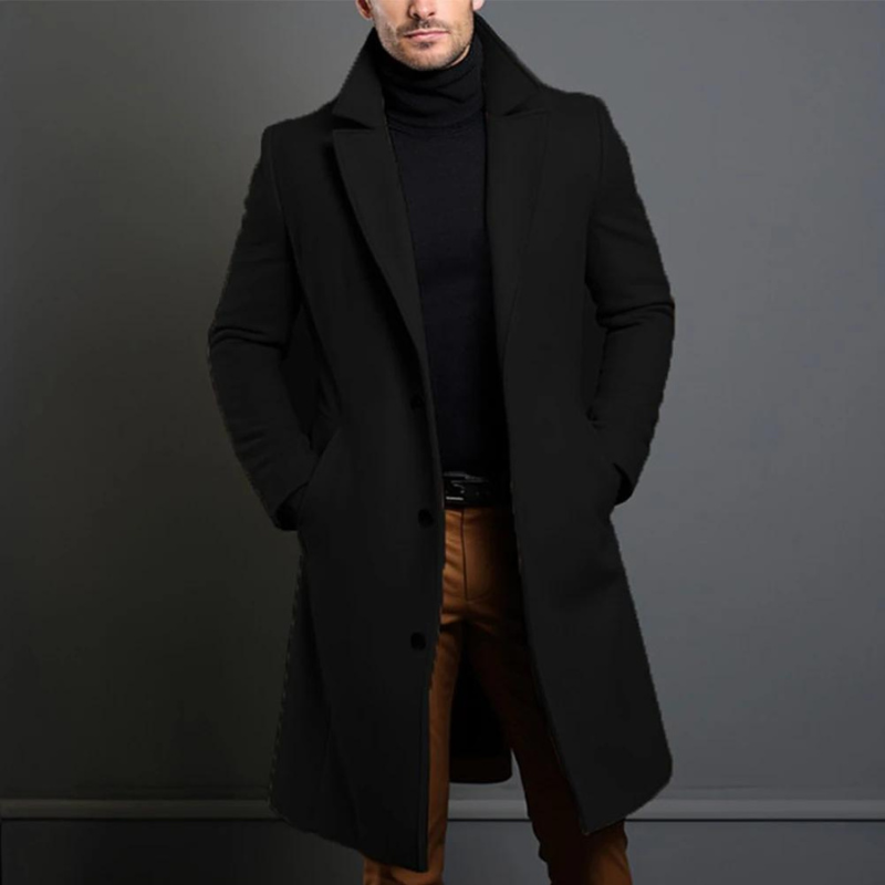 Men's Woolen Slim Fit Coat