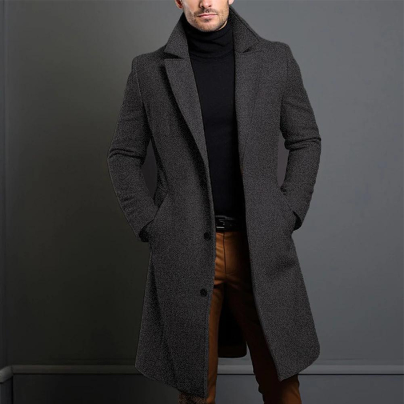 Men's Woolen Slim Fit Coat