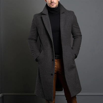 Men's Woolen Slim Fit Coat