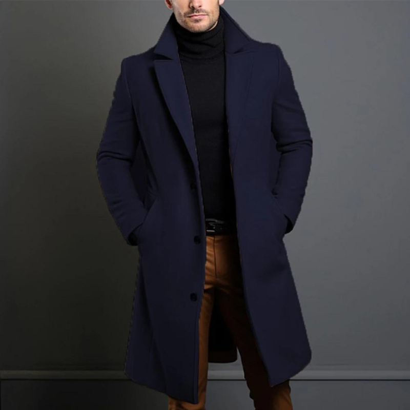 Men's Woolen Slim Fit Coat