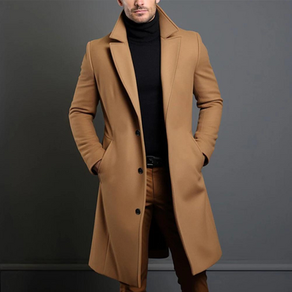 Men's Woolen Slim Fit Coat