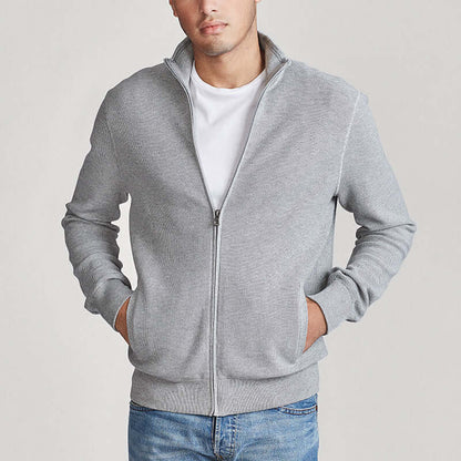 Men’s Zip Cardigan in Knit – Casual Winter Layer