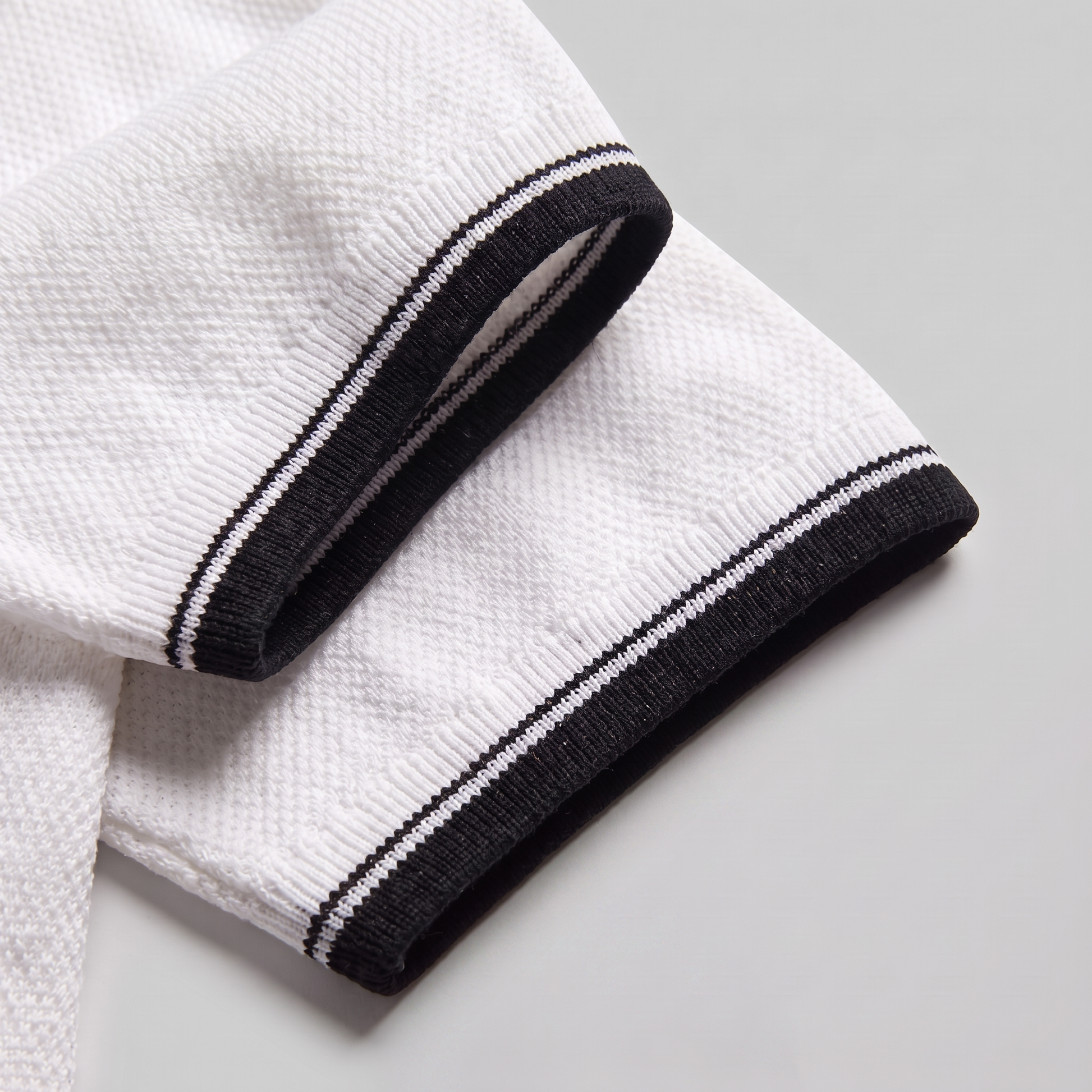 Men's Zip Polo Shirt with Contrast Details