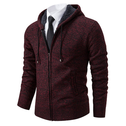 Men's Zip-Up Cardigan Lightweight Knit Sweater