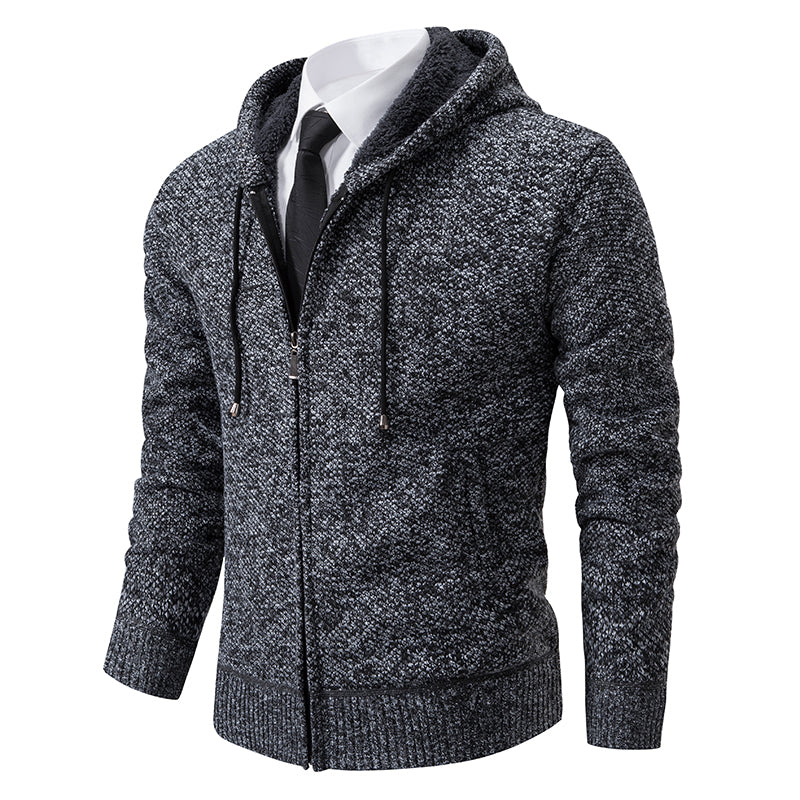 Men's Zip-Up Cardigan Lightweight Knit Sweater