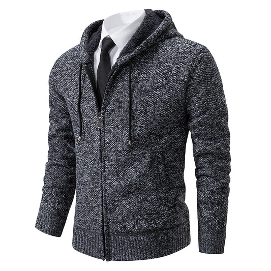 Men's Zip-Up Cardigan Lightweight Knit Sweater
