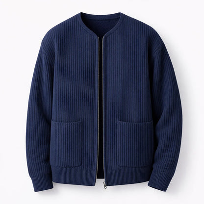 Men's Zip Up Cardigan - Relaxed Fit Layering Sweater
