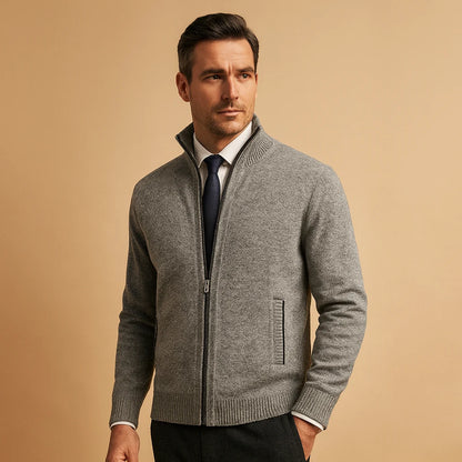 Men's Zip Up Cardigan for Casual and Sporty Wear