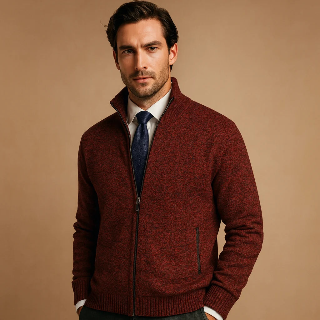 Men's Zip Up Cardigan for Casual and Sporty Wear