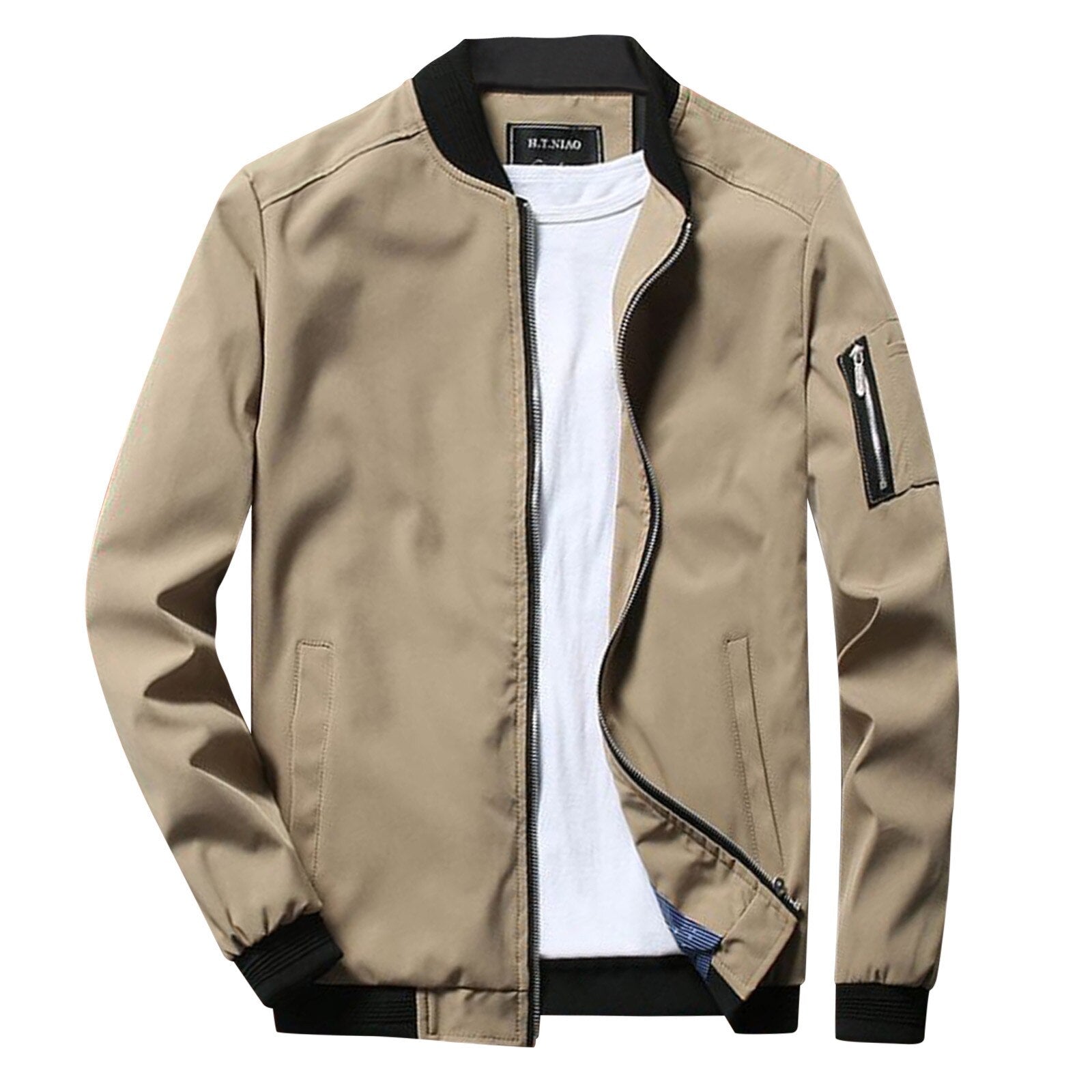 Men's Zip-Up Jacket for Autumn