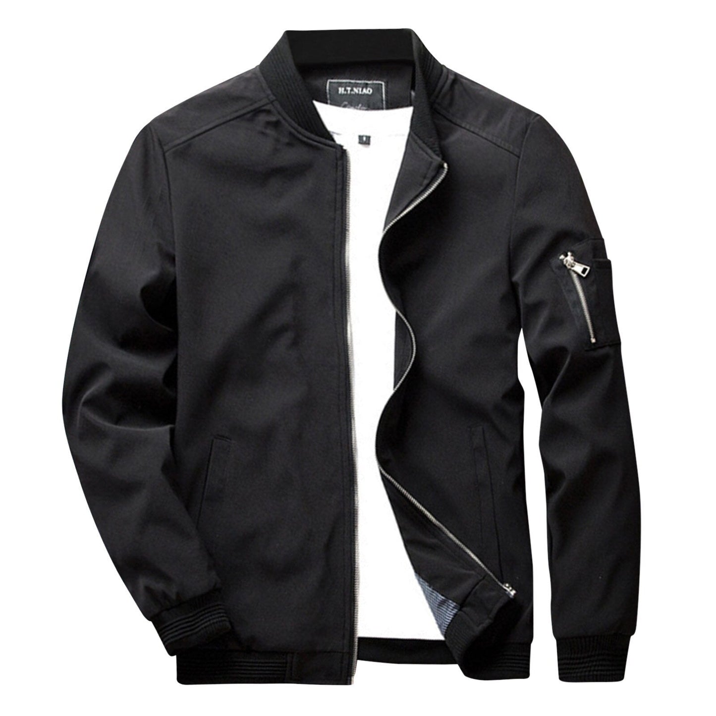 Men's Zip-Up Jacket for Autumn