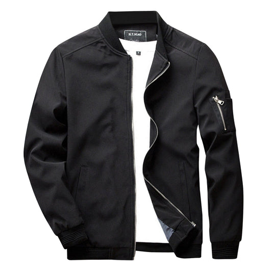 Men's Zip-Up Jacket for Autumn